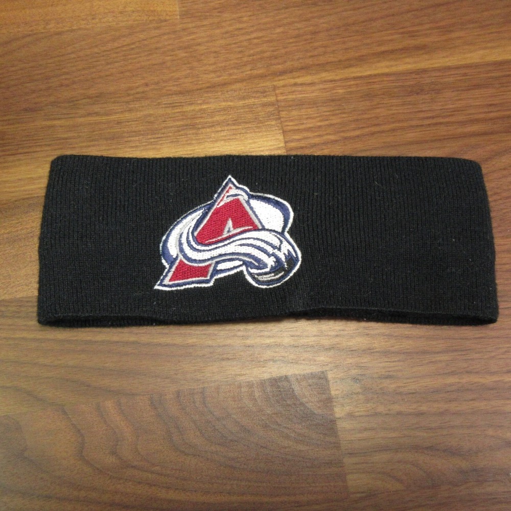 Colorado‎ Avalanche Adult Black Headband Ear Warmer Logo Athletics NHL Hockey